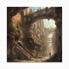 Ruins Of A City 8 Canvas Print