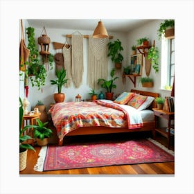 Bohemian Bedroom 1 Canvas Print