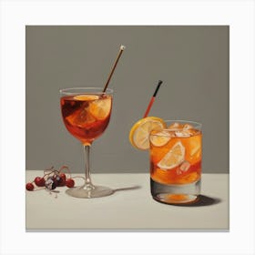 Default Drinks Inspired By Art And Literature Aesthetic 2 Canvas Print