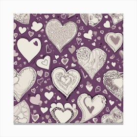 Heart Pattern 6 Canvas Print