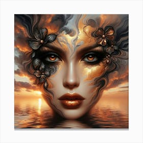 Face Of A Woman 9 Canvas Print