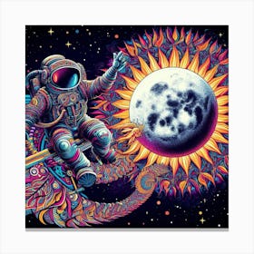 "Eclectic Slide" Moon Man Collection [Risky Sigma] Canvas Print