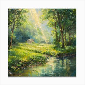 House In The Woods 4 Canvas Print