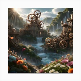 Ethereal Gears Of Life 6 Canvas Print