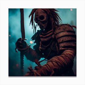 Zombie Warrior 2 Canvas Print