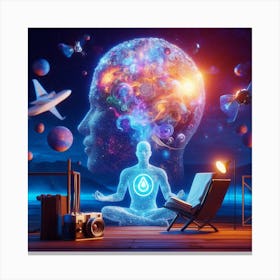 Meditation In Space 1 Canvas Print