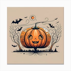 Halloween Pumpkin 1 Canvas Print