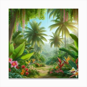 Tropical Jungle Canvas Print