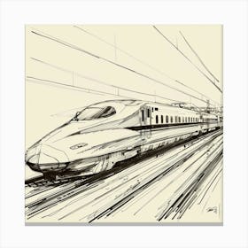 High Speed Train 5 Canvas Print