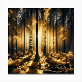 Golden Forest 24 Canvas Print