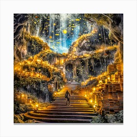 Staircase to enlightenment Canvas Print