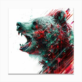 Bear Head 2 Canvas Print