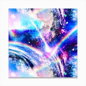 Crystal Wave Pattern Design Canvas Print