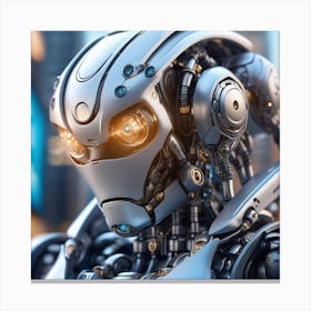 Futuristic Robot 16 Canvas Print