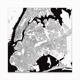 New York in White Canvas Print