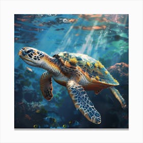 Sea Turtle 1 Canvas Print