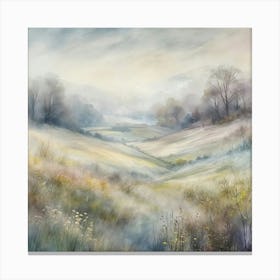 Misty Valley Canvas Print