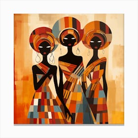 Three African Women 16 Canvas Print