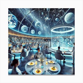 A Breathtaking Depiction Of The Celestial Bites Experience 1024x1024 Canvas Print