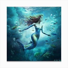 Mermaid 36 Canvas Print