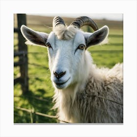 Goat In A Field 6 Canvas Print