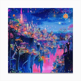 Night In The City 8 Canvas Print