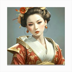 Creative Geisha Artwork 19 Canvas Print