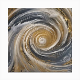 Abstract Swirl Painting Canvas Print