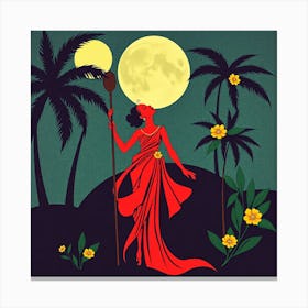 Hawaiian Woman 1 Canvas Print