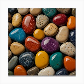 Colorful Pebbles 1 Canvas Print