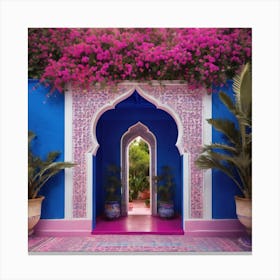 Blue Doorway Canvas Print