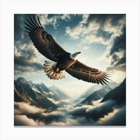 Bald Eagle In Flight Canvas Print