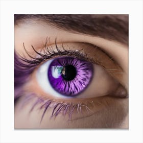 Purple Eye 6 Canvas Print
