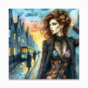 Russian Gothic Girl Canvas Print