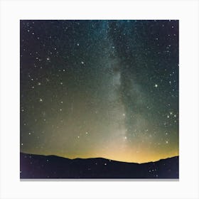 Big outdoors starry sky Canvas Print