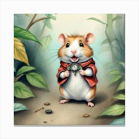 Hamster In The Woods 1 Canvas Print