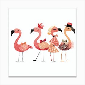 Flamingos Lienzo