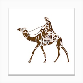 Camel Rider Canvas Print