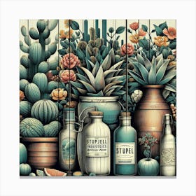 Industries Bottles 2 Canvas Print