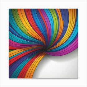 Abstract Background With Colorful Lines Canvas Print