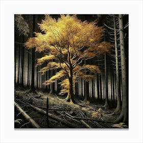 Tree In The Forest 28 Canvas Print