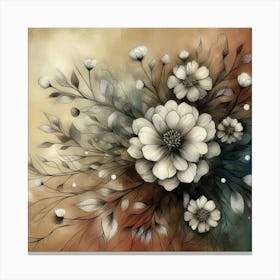 Abstract Flower Painting 8 Canvas Print