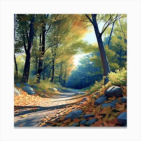 Autumn Path 2 Canvas Print