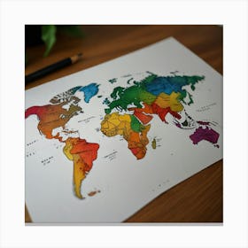 World Map Canvas Print