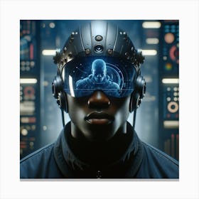 Futuristic Man 12 Canvas Print