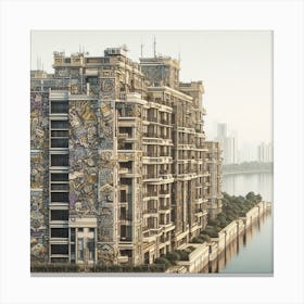 Building In The City Canvas Print