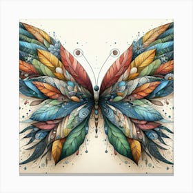 Butterfly Art Drawing 2 Canvas Print