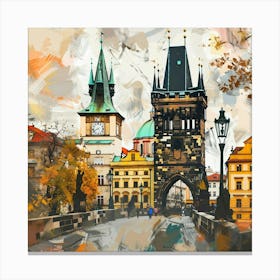 Charles Bridge In Prague Canvas Print