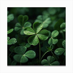 Four Leaf Clover Canvas Print