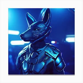 Futuristic Fox 2 Canvas Print